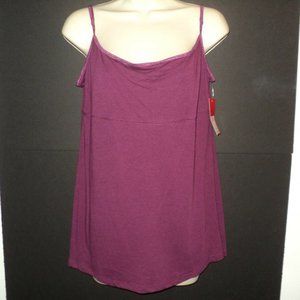 New Ellen Tracy Tank Top XL Lingon Berry Cami